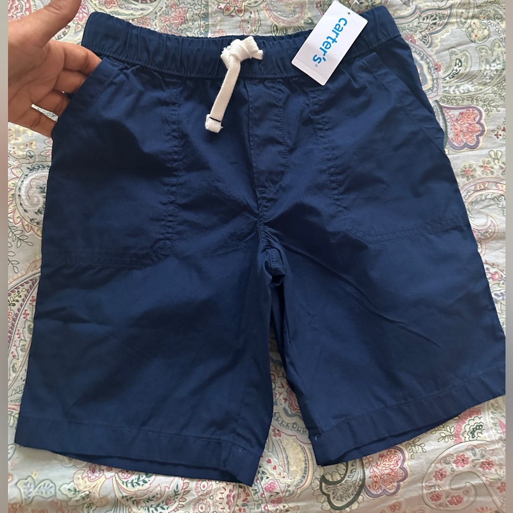 Carter's Blue Casual Cotton Blend Boys Shorts